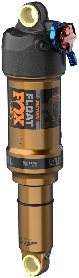 FOX Float Factory Rear Shock - Metric, 210 x 50 mm, EVOL LV, 2-Position Adj, 0.4 Spacer, Black/Kashima Coat MPN: 972-01-527 UPC: 821973469553 Rear Shock Float Factory Rear Shock