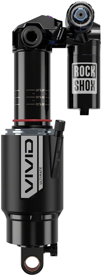 RockShox Vivid Ultimate RC2T Rear Shock - 205 x 65 mm, Vivid Air, 4 Tokens, Reb25/Comp30, L/O4, Trun/Std, 8x30, C1, MPN: 00.4118.421.048 UPC: 710845897689 Rear Shock Vivid Ultimate RC2T Rear Shock