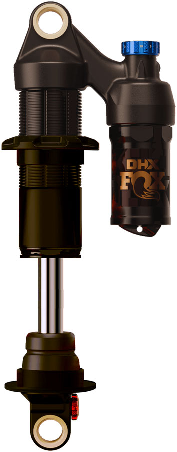 FOX DHX Factory Rear Shock - Metric, 230 x 60 mm, 2-Position Lever, Hard Chromoly Stanchion, Black - Rear Shock - DHX Factory Rear Shock