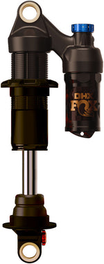 FOX DHX Factory Rear Shock - Metric, 210 x 55 mm, 2-Position Lever, Hard Chromoly Stanchion, Black - Rear Shock - DHX Factory Rear Shock