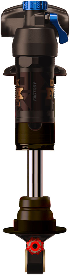 FOX DHX Factory Rear Shock - Trunnion Metric, 205 x 60 mm, 2-Position Lever, Hard Chromoly Stanchion, Black MPN: 960-01-059 UPC: 821973526058 Rear Shock DHX Factory Rear Shock