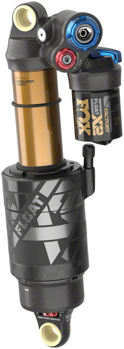 FOX FLOAT X2 Factory Rear Shock - Standard, 8.5 x 2.5", 2-Position Lever, Kashima Coat MPN: 979-01-161 UPC: 821973491240 Rear Shock Float X2 Factory Rear Shock