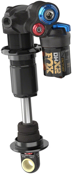 FOX DHX2 Factory Rear Shock - Trunnion Metric, 185 x 55 mm, 2-Position Lever, Hard Chromoly Damper Shaft MPN: 978-01-592 UPC: 821973491035 Rear Shock DHX2 Factory Rear Shock