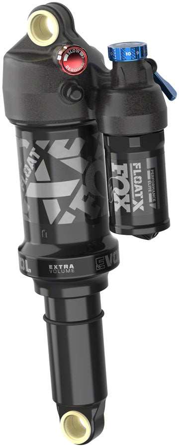 FOX FLOAT X Performance Elite Rear Shock - Metric, 210 x 50 mm, 0.6 Spacer, 2-Position Lever, EVOL LV, Black Anodized