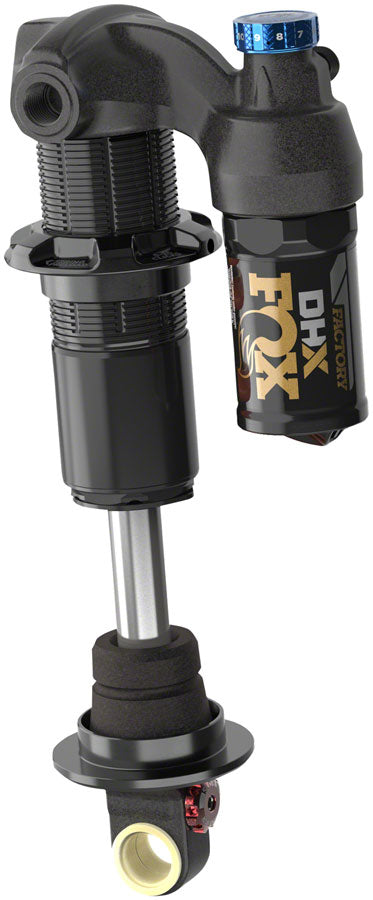 FOX DHX Factory Rear Shock - Trunnion Metric, 205 x 60 mm, 2-Position Lever, Hard Chromoly Damper Shaft MPN: 960-01-034 UPC: 821973492315 Rear Shock DHX Factory Rear Shock