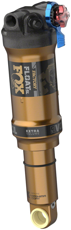 FOX FLOAT SL Factory Rear Shock - Trunnion Metric, 165 x 40 mm, 3-Postion Lever, EVOL SV, Kashima Coat