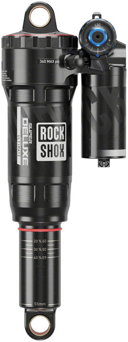 RockShox Super Deluxe Ultimate RC2T Rear Shock - 230 x 65 mm, Linear Air, 0 Neg/2 Pos Token, Reb 55 / Comp 30, L/O4, C2 - Rear Shock - Super Deluxe Ultimate RC2T Rear Shock - C2