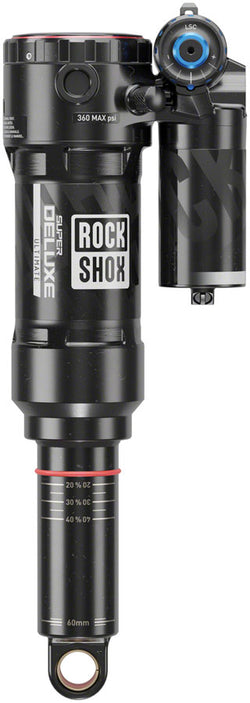 RockShox Super Deluxe Ultimate RC2T Rear Shock - 205 x 65 mm, Linear Air, 0 Neg/2 Pos Token, Reb 55 / Comp 30, L/O4, - Rear Shock - Super Deluxe Ultimate RC2T Rear Shock - C2