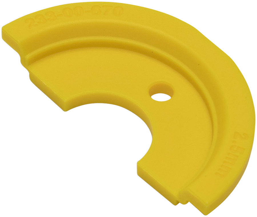 FOX Travel Spacer - 2026, FLOAT X2, 2.5mm, Yellow Rear Shock Part