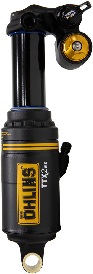 Ohlins TTX2 Air m.2 Rear Shock - Metric, 205mm x 65mm, Twin-Tube Damping Technology, Adjustable Volume Air Spring,