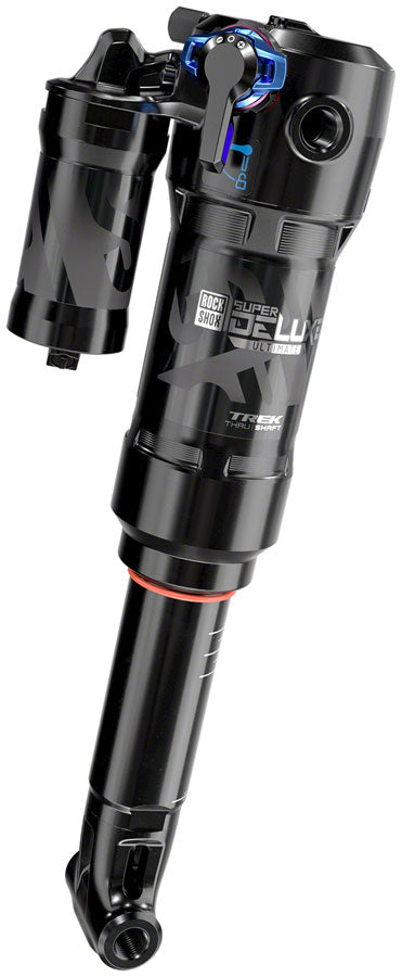 RockShox Super Deluxe Thru Shaft RCT Rear Shock - 230 x 57.5mm, Medium Reb/Comp, 380lb L/O Force, Trunnion, C1 MPN: 00.4118.312.000 UPC: 710845855771 Rear Shock Super Deluxe Thru Shaft RCT Rear Shock