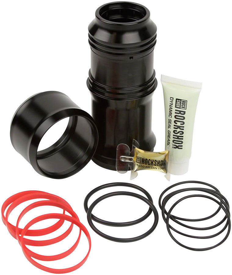 RockShox MegNeg Air Can Upgrade Kit for Deluxe and Super Deluxe Rear Shocks, 225/250 x 67.5-75mm, Black MPN: 00.4318.028.002 UPC: 710845831133 Rear Shock Part MegNeg Upgrade Kit