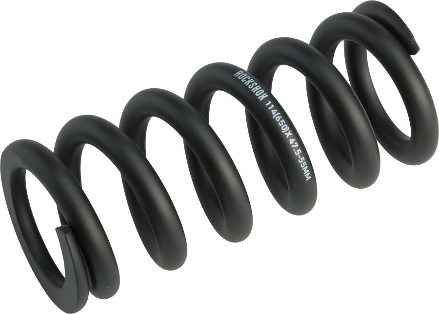 RockShox Metric Coil Spring - Length 134mm, Travel 47.5-55mm, 650 lbs, Black MPN: 00.4118.200.006 UPC: 710845804113 Rear Shock Spring Metric Coil Spring