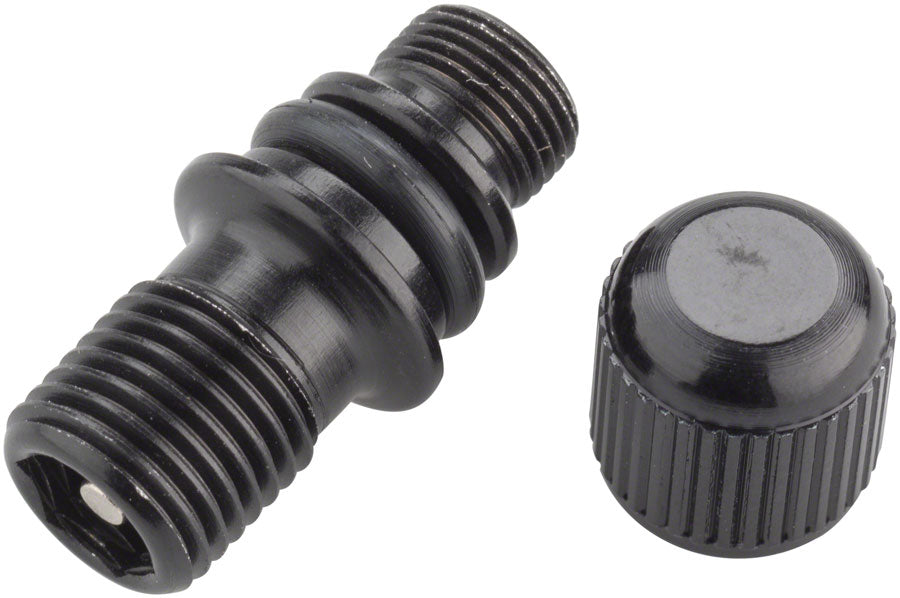 PROVA ブラック バルブ エンジンパーツ FOX Schrader Air Valve Housing for DHX2, Float X2, and 2017 DPS