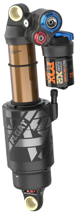 FOX FLOAT X2 Factory Rear Shock - Standard, 8.5 x 2.5", 2-Position Lever, Kashima Coat MPN: 979-01-073 UPC: 821973420172 Rear Shock FLOAT X2 Factory Rear Shock