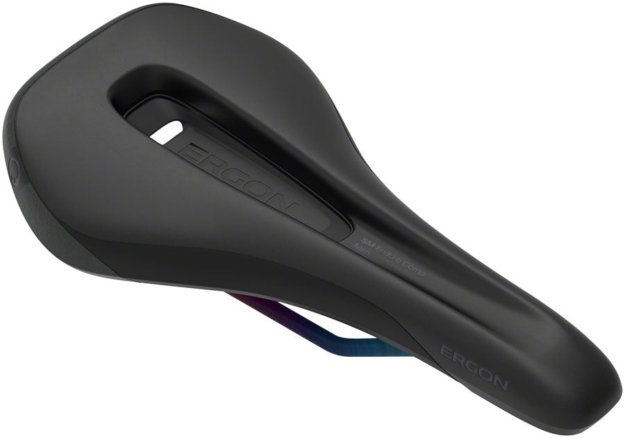 Ergon SM Enduro Comp Saddle - Stealth/Oilslick, Mens, Small/Medium