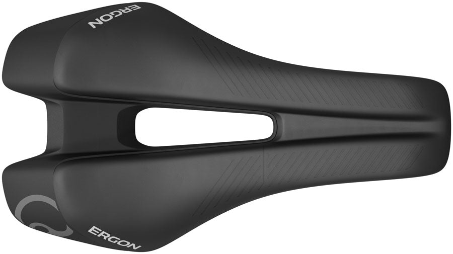 Ergon SR Tri Pro Carbon Saddle - Carbon, Black, Men's, Front - Saddles - SR Tri Pro Carbon Saddle