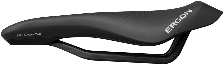 Ergon SR Tri Pro Carbon Saddle - Carbon, Black, Men's, Mid - Saddles - SR Tri Pro Carbon Saddle