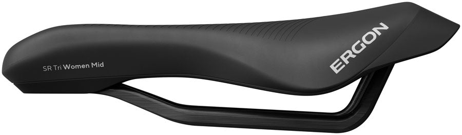 Ergon SR Tri Pro Carbon Saddle - Carbon, Black, Women's, Mid - Saddles - SR Tri Pro Carbon Saddle