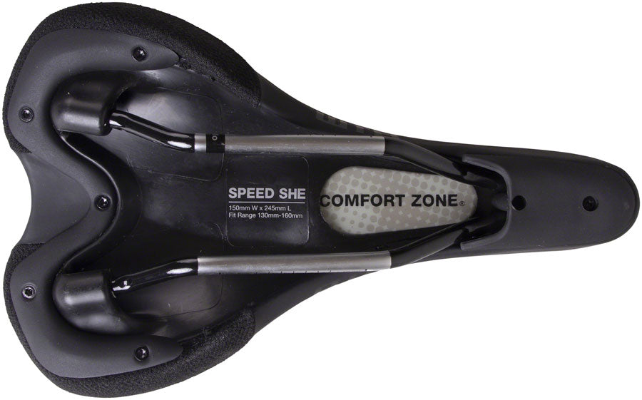 WTB Speed She Saddle - Chromoly, Black, Women's, 150 mm, Wide - Saddles - Speed She Saddle