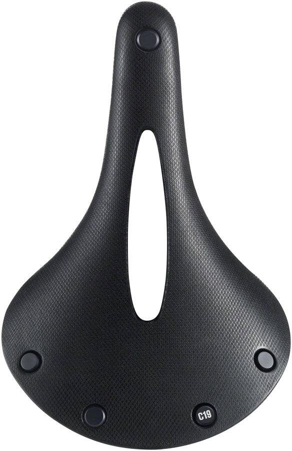 Brooks C19 Carved All Weather Saddle - Steel, Black, Men's MPN: C209C00A06300 UPC: 190445013892 Saddles Cambium C19 Saddle
