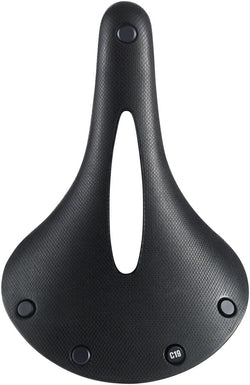 Brooks C19 Carved All Weather Saddle - Steel, Black, Men's MPN: C209C00A06300 UPC: 190445013892 Saddles Cambium C19 Saddle