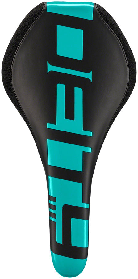 DEITY Speedtrap AM Saddle - Chromoly, Black/Turquoise