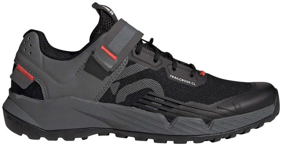 Five Ten Trailcross Mountain Clipless Shoes - Women's, Core Black/Gray Three/Red, 9.5 - Mountain Shoes - Trailcross Clipless Shoes - Women's, Core Black/Gray Three/Red