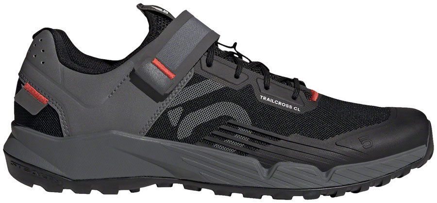 Five Ten Trailcross Mountain Clipless Shoes - Men's, Core Black/Gray Three/Red, 10.5 - Mountain Shoes - Trailcross Clipless Shoes - Men's, Core Black/Gray Three/Red