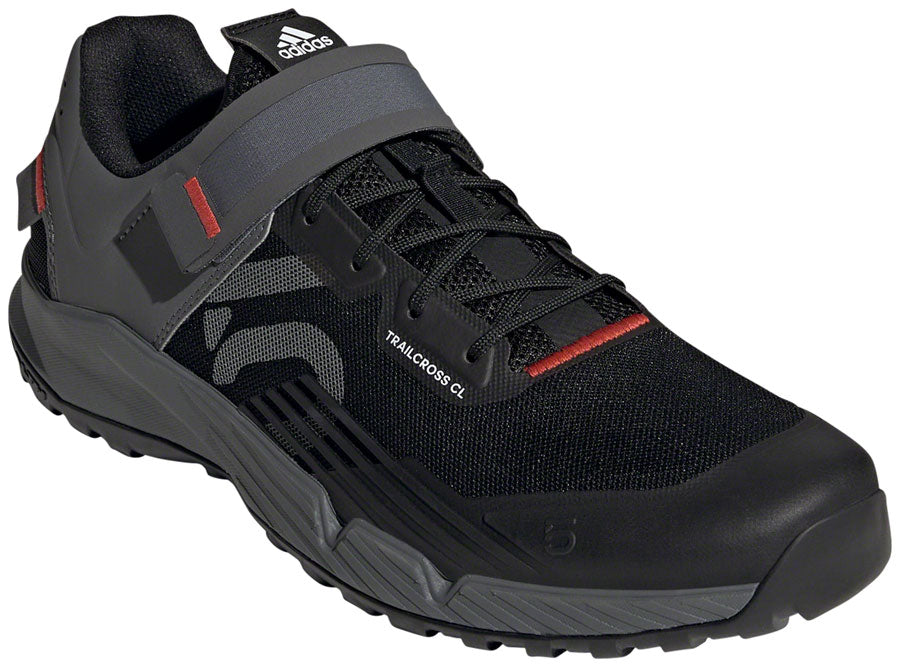 Five Ten Trailcross Mountain Clipless Shoes - Men's, Core Black/Gray Three/Red, 8.5 MPN: GZ9848-8- UPC: 195734362163 Mountain Shoes Trailcross Clipless Shoes - Men's, Core Black/Gray Three/Red