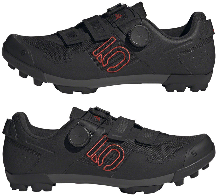 Five Ten Kestrel BOA Mountain Clipless Shoes - Men's, Core Black/Gray Six/Gray Four, 10.5 - Mountain Shoes - Kestrel Boa Mountain Clipless Shoes - Men's, Core Black/Gray Six/Gray Four