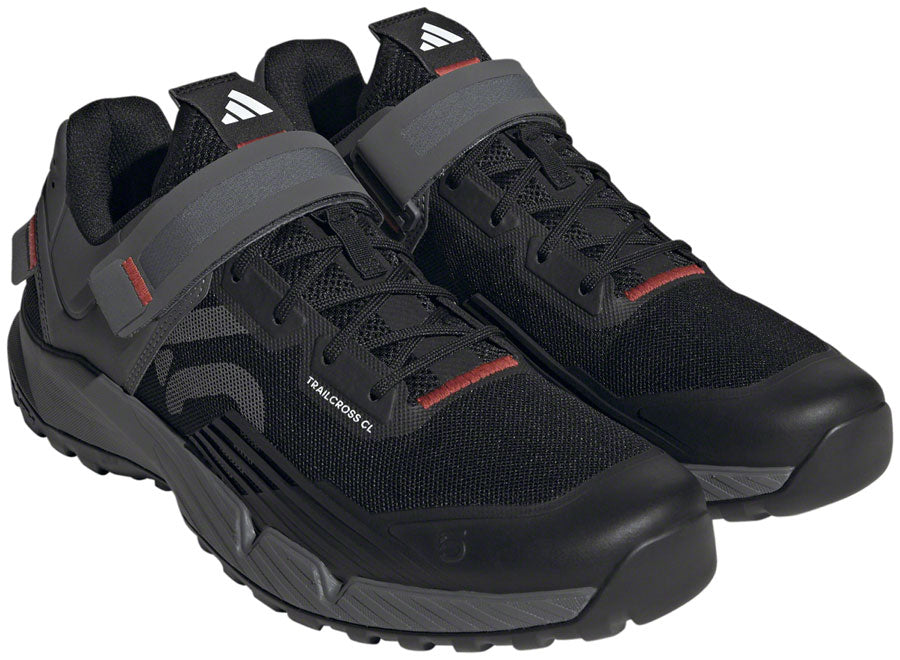 Five Ten Trailcross Mountain Clipless Shoes - Men's, Core Black/Gray Three/Red, 11 MPN: HP9926-11 UPC: 195748355960 Mountain Shoes Trailcross Clipless Shoes - Men's, Core Black/Gray Three/Red