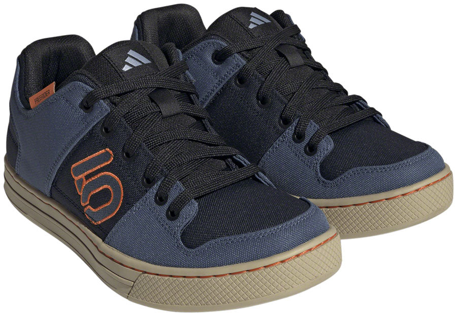 Five Ten Freerider Canvas Flat Shoes - Men's, Core Legend Ink/Wonder Steel/Impact Orange, 9