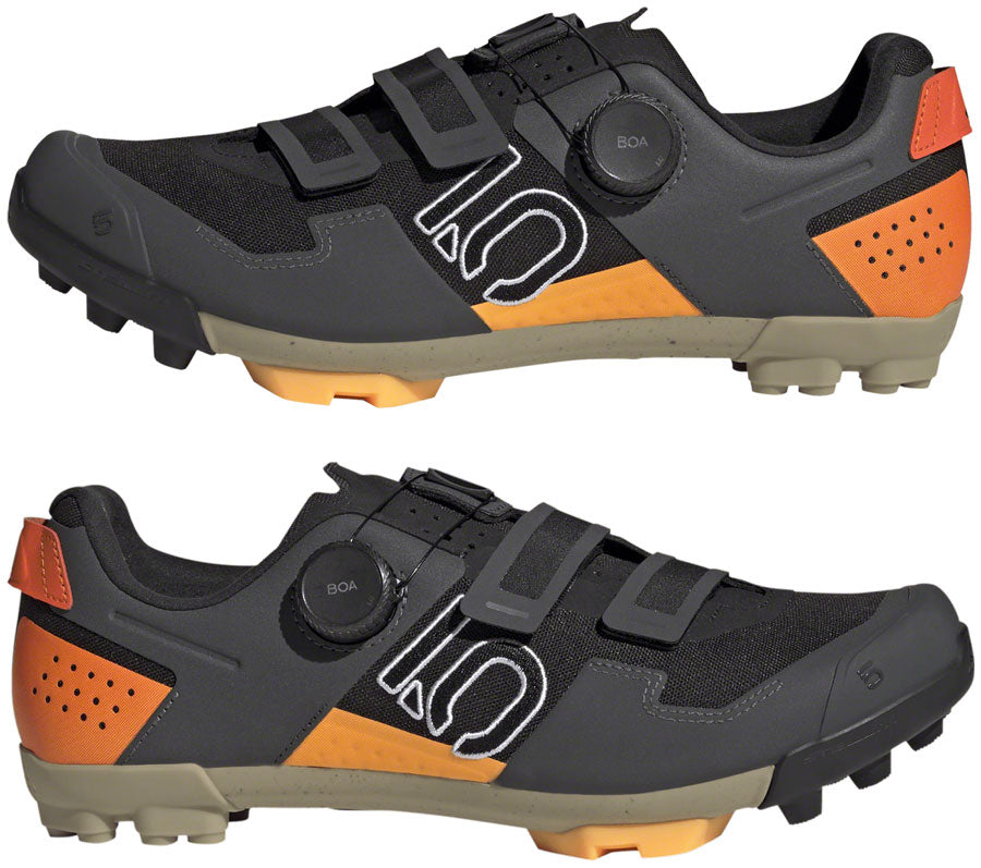 Five Ten Kestrel BOA Mountain Clipless Shoes - Men's, Core Black/Ftwr White/Impact Orange, 13 MPN: HQ3549-13 UPC: 195748022381 Mountain Shoes Kestrel Boa Clipless Shoes - Men's, Core Black/Ftwr White/Impact Orange