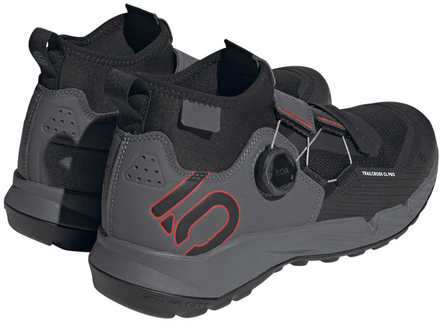 Five Ten Trailcross Pro Mountain Clipless Shoes - Men's, Gray Five/Core Black/Red, 8 - Mountain Shoes - Trailcross Pro Clipless Shoe - Men's, Gray Five/Core Black/Red