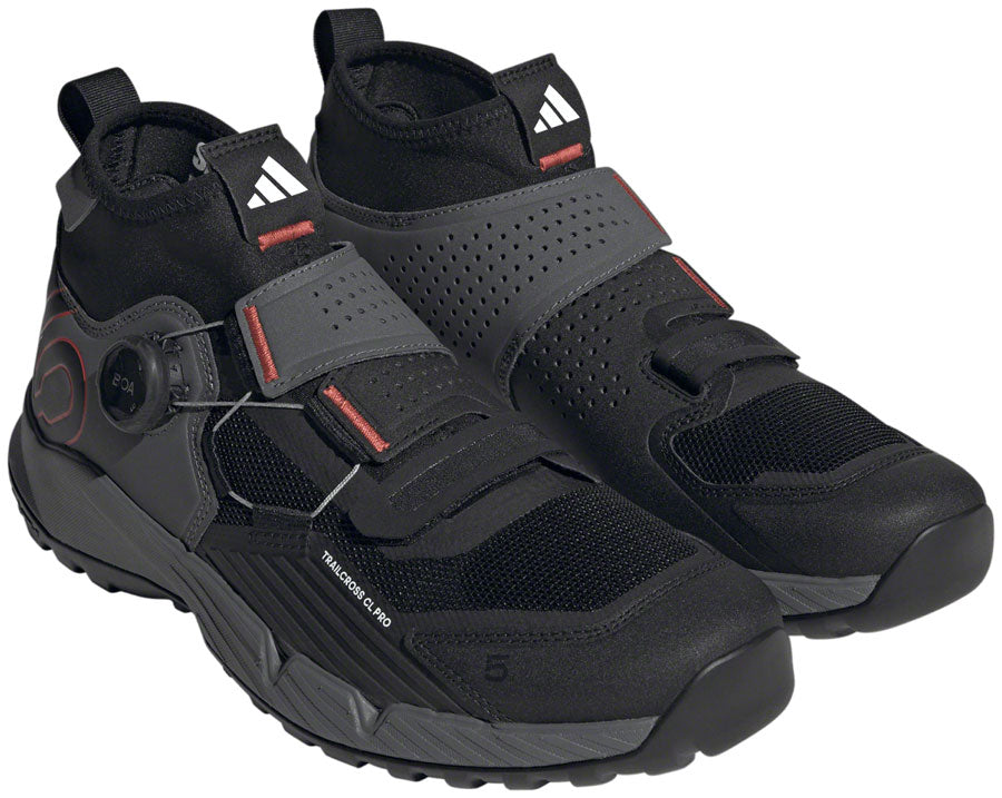 Five Ten Trailcross Pro Mountain Clipless Shoes - Men's, Gray Five/Core Black/Red, 11 MPN: HP9935-11 UPC: 195748054269 Mountain Shoes Trailcross Pro Clipless Shoe - Men's, Gray Five/Core Black/Red