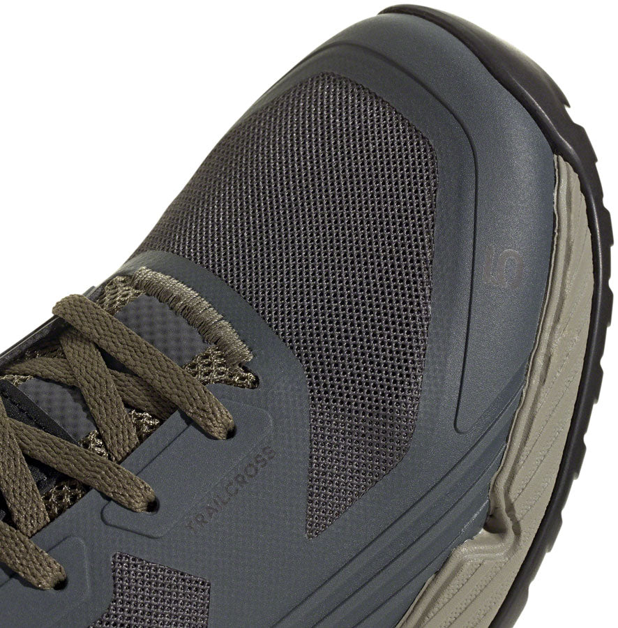 Five Ten Trailcross XT Flat Shoes - Men's, Gray Six/Core Black/Olive Strata, 9.5 - Flat Shoe - Trailcross XT Flat Shoes - Men's, Gray Six/Core Black/Olive Strata