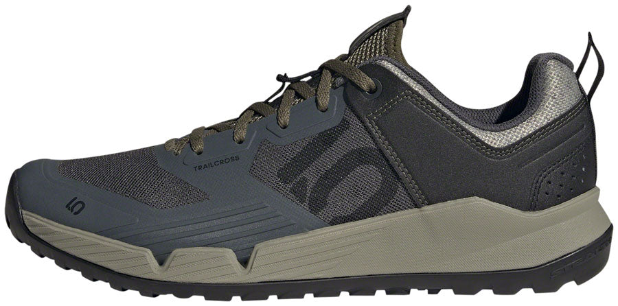 Five Ten Trailcross XT Flat Shoes - Men's, Gray Six/Core Black/Olive Strata, 11 - Flat Shoe - Trailcross XT Flat Shoes - Men's, Gray Six/Core Black/Olive Strata