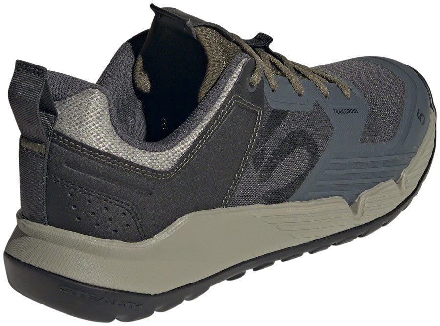 Five Ten Trailcross XT Flat Shoes - Men's, Gray Six/Core Black/Olive Strata, 8.5 - Flat Shoe - Trailcross XT Flat Shoes - Men's, Gray Six/Core Black/Olive Strata