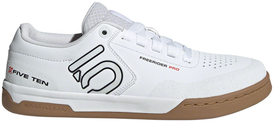 Five Ten Freerider Pro Flat Shoes - Men's, FTWR White/Core Black/Red, 8.5