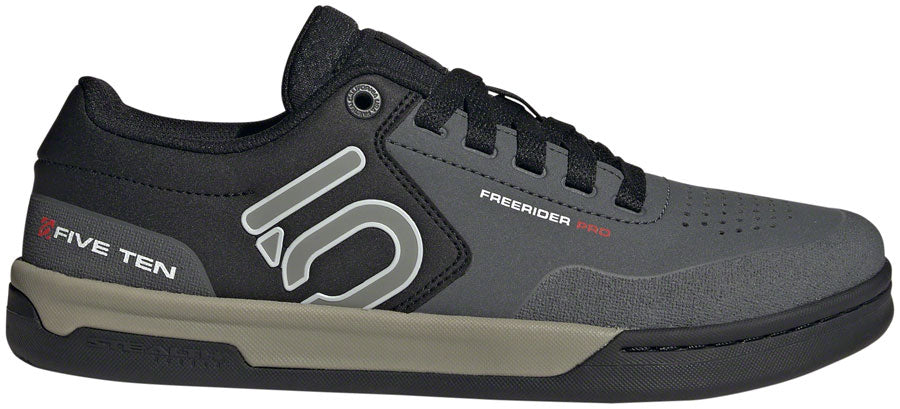 Five Ten Freerider Pro Flat Shoes - Men's, Gray Six/Silver Pebble/Core Black, 8.5 MPN: IH0816-8- UPC: 197611048481 Flat Shoe Freerider Pro Flat Shoes - Men's, Gray Six/Silver Pebble/Core Black