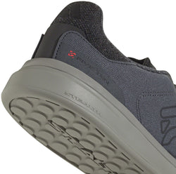 Five Ten Sleuth DLX Canvas Flat Shoes - Men's, Gray Six/Core Black/Olive Strata, 10 - Flat Shoe - Sleuth DLX Canvas Flat Shoes - Gray Six/Core Black/Olive Strata