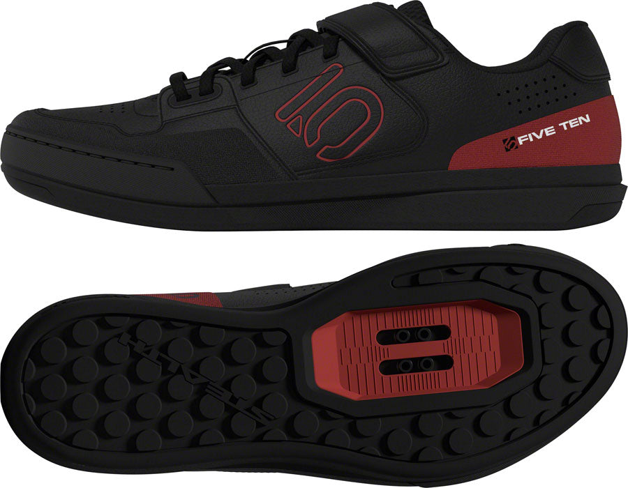 Five Ten Hellcat Mountain Clipless Shoes - Men's, Core Black/Red/FTWR White, 11 - Mountain Shoes - Hellcat Mountain Clipless Shoes - Men's, Core Black/Red/FTWR White