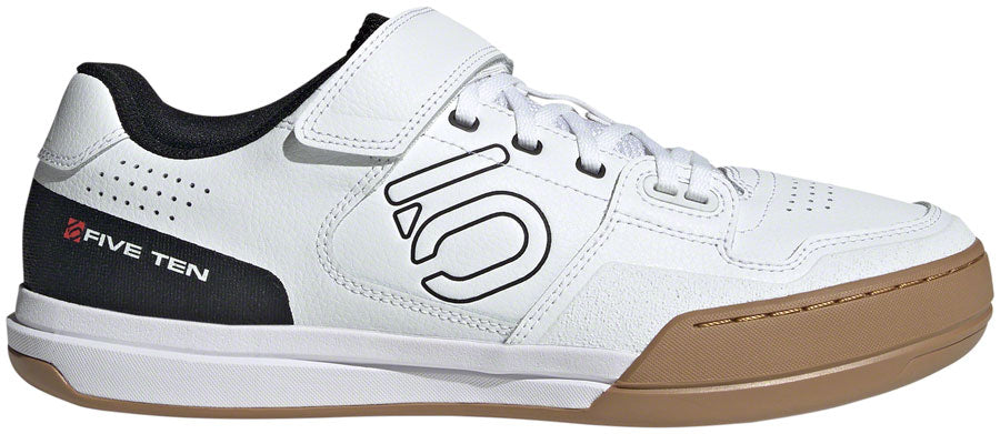 Five Ten Hellcat Mountain Clipless Shoes - Men's, FTWR White/Core Black/Red, 9.5