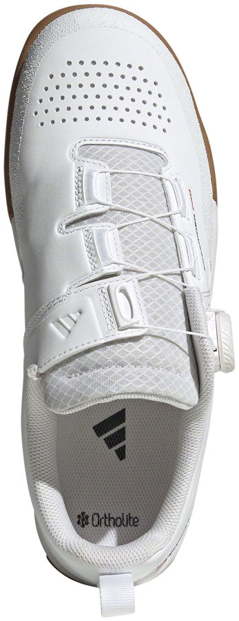 Five Ten Freerider Pro BOA Flat Shoes - Men's, FTWR White/Core Black/Red, 9.5 - Flat Shoe - Freerider Pro BOA Flat Shoes - Men's, FTWR White/Core Black/Red