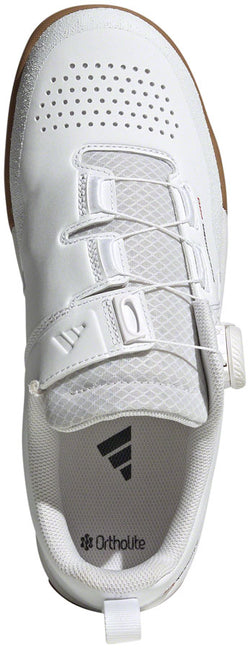 Five Ten Freerider Pro BOA Flat Shoes - Men's, FTWR White/Core Black/Red, 10 - Flat Shoe - Freerider Pro BOA Flat Shoes - Men's, FTWR White/Core Black/Red