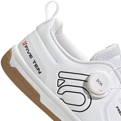 Five Ten Freerider Pro BOA Flat Shoes - Men's, FTWR White/Core Black/Red, 9.5 - Flat Shoe - Freerider Pro BOA Flat Shoes - Men's, FTWR White/Core Black/Red