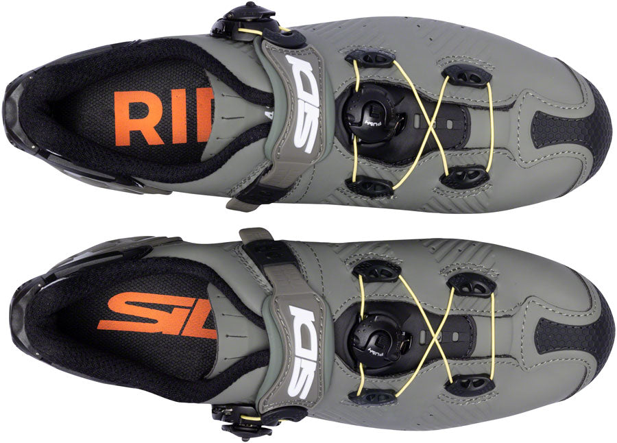 SIDI Drako 2S SRS Mountain Clipless Shoes - Military Yellow, 38.5 - Mountain Shoes - Drako 2S Mountain Clipless Shoes -  Military Yellow