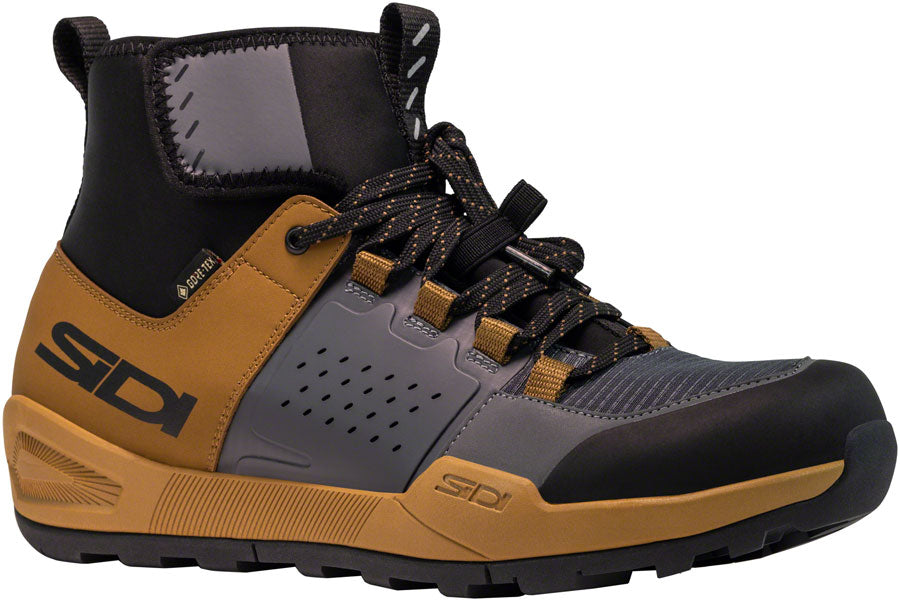 Sidi Atomus MID GTX Mountain Clipless Shoes - Harvest/Gray, 46, Millenium Fit - Mountain Shoes - Atomus MID GTX Mountain Clipless Shoes - Harvest/Gray, Millenium Fit