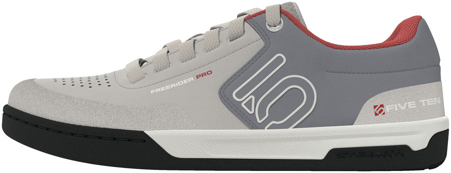 Five Ten Freerider Pro Flat Shoes - Men's, Alumina/Off White/Gray 3, 8.5 MPN: JQ1142-8- UPC: 197617512313 Flat Shoe Freerider Pro Flat Shoes - Men's, Alumina/Off White/Gray 3